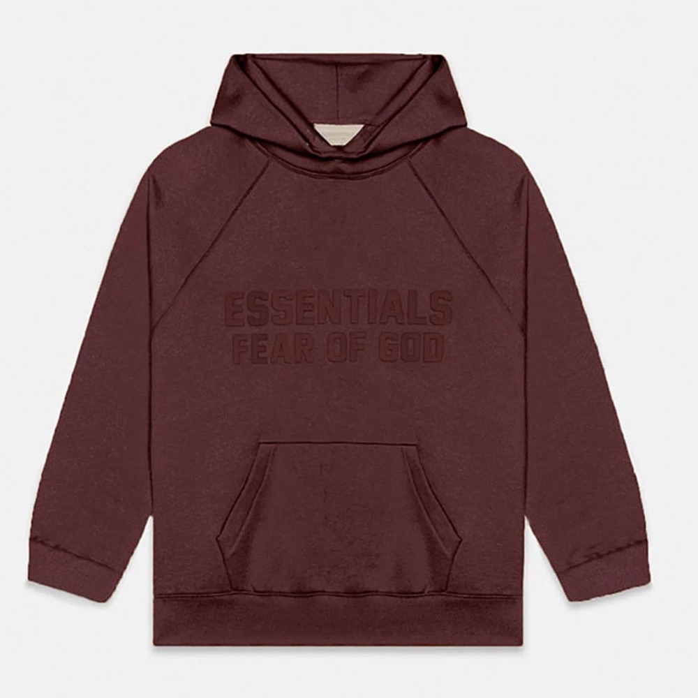 ESSENTIALS Fear of God PLUM Hoodie Limited Edition Oversized Pullover Large NWT - Picture 7 of 12